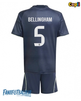 Real Madrid Jude Bellingham #5 Echipament de Fotbal Replică 2025-26 Copii Deplasare (+ Șorturi)
